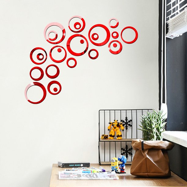 Comprar DIY 3D estéreo espejo pegatinas decorativas espejo pegatinas de  pared