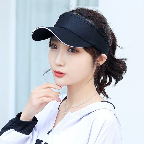 New Long Brim Ponytail Sun Hats Women Casual Hollow Out