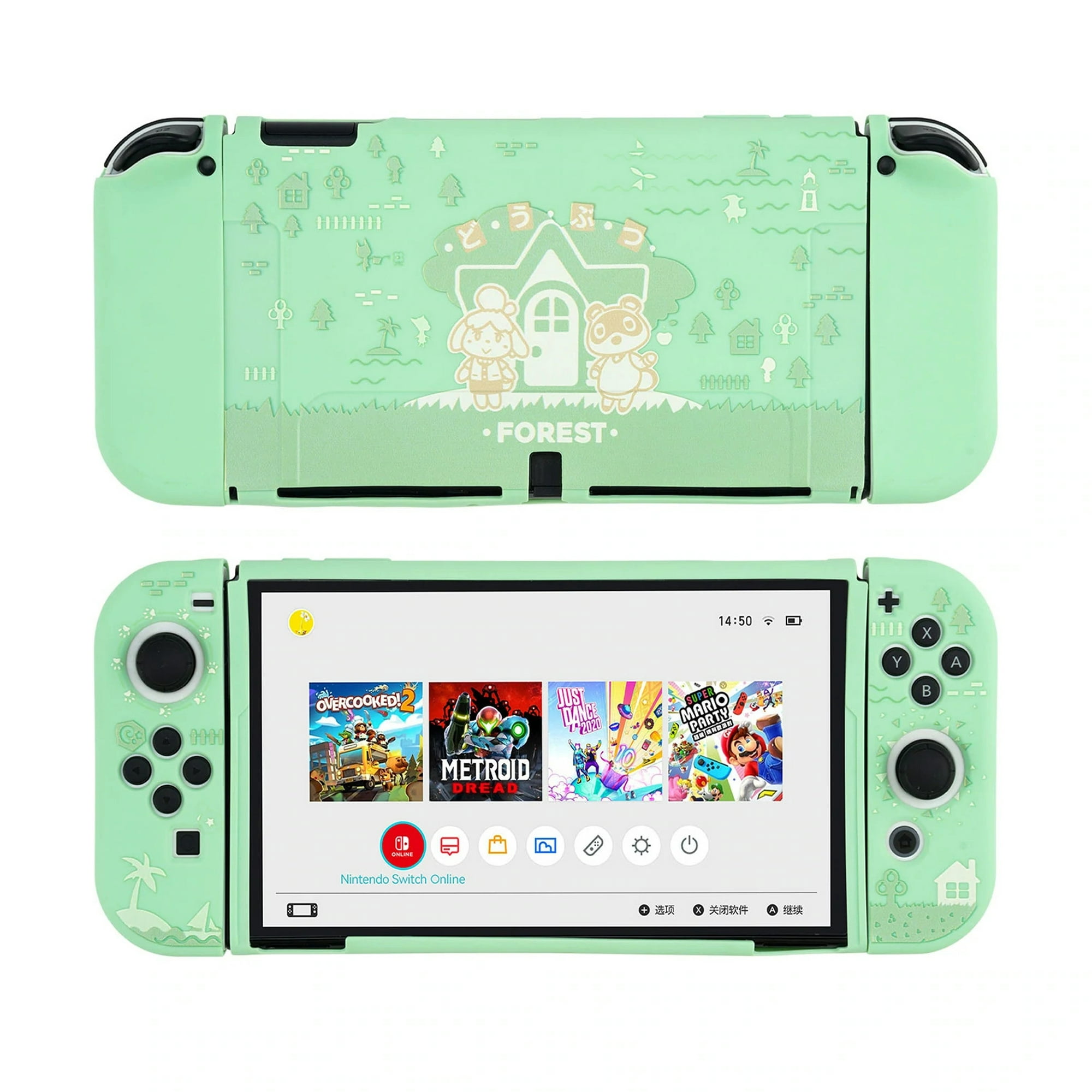 JM Para Nintendo Switch OLED funda protectora delgada carcasa dura cubiJMta  suave consola de juegos estilo 9 JM