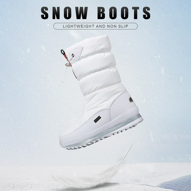 Botas de nieve Botas Nieve Mujer Zapatos Mediados Calzado Invierno Mujer  Antideslizante (41) Blanco Likrtyny Tenis De Mujer Tenis De Hombre