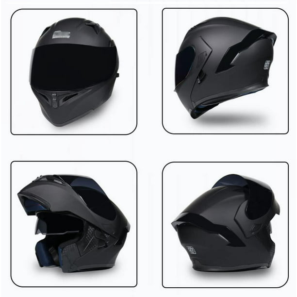  Casco modular de motocicleta con Bluetooth, aprobado por  DOT/ECE, casco integrado de cara completa con visera solar doble lente,  casco de cara completa para adultos, hombres y mujeres, para carreras,  montaña