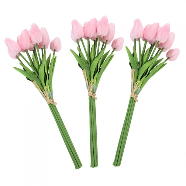 Ramo Falso De tulipanes artificiales con Toque Real Para decoración De  fiesta/boda/hogar