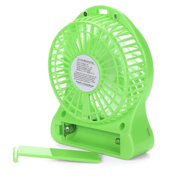 Ventilador USB Portátil de Mano Verde Recargable - Atenas