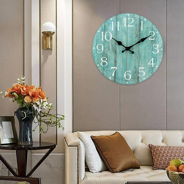 Reloj de pared Relojes de pared grandes para sala de estar, muebles  modernos silenciosos que funcionan con pilas, reloj de pared para cocina,  dormitorio, reloj de pared de cristal que no hace