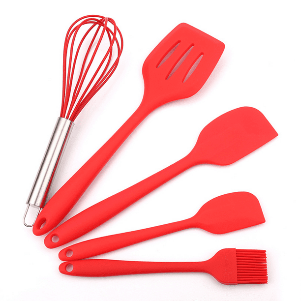 Juego de utensilios de cocina de silicona – 446 °F resistentes al calor  utensilios de cocina, pinzas…Ver más Juego de utensilios de cocina de  silicona