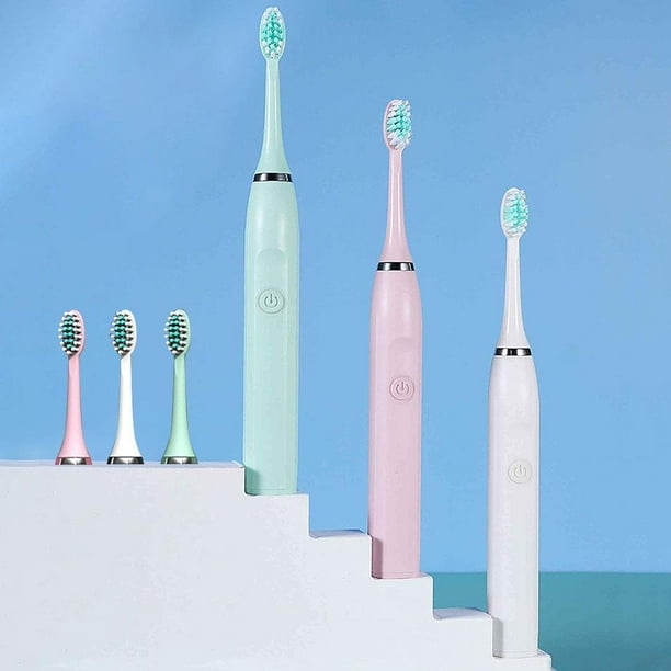 Cepillos de dientes eléctricos sónicos para niños, mini cepillo de dientes  eléctrico a batería, cerdas suaves, cuidado oral y encías, IPX7