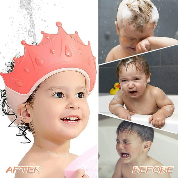Azfunn - pack de 3 gorros de ducha para niños, gorro de baño
