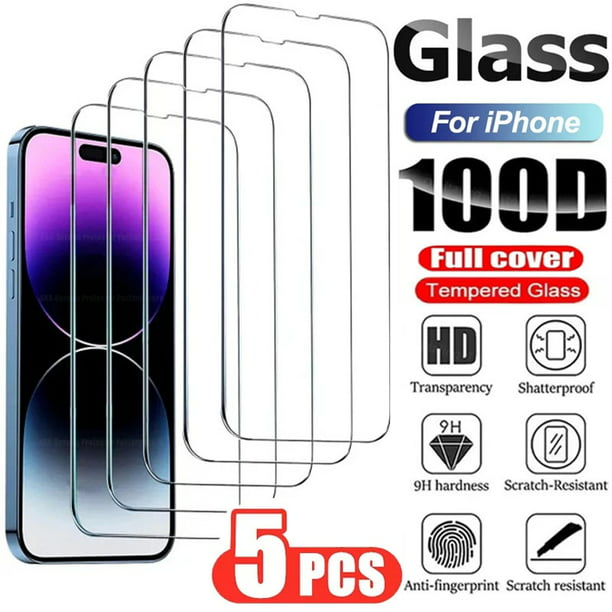 Protector Cristal Templado Negro para iPhone X/XS