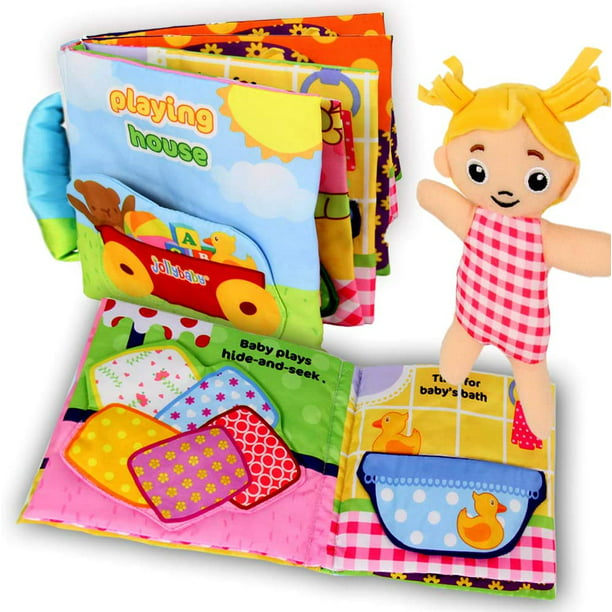  Libros para bebés de 0 a 6 meses, libros de tela suave para  bebés y niños pequeños, juguetes de dentición, juguete de educación  temprana de 6 a 12 meses, libros de