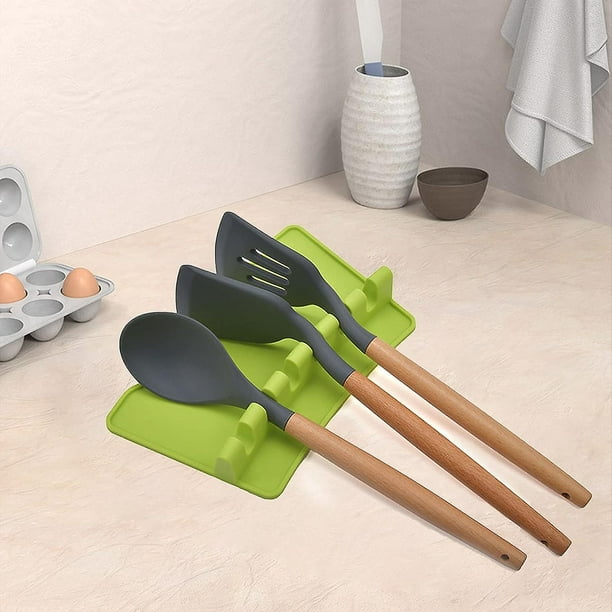  Soporte de cuchara de cerámica para cocina, soporte para  cucharas para estufa, encimera, soporte para utensilios de cocina, soporte  para cucharas para cocinar decoración del hogar : Hogar y Cocina