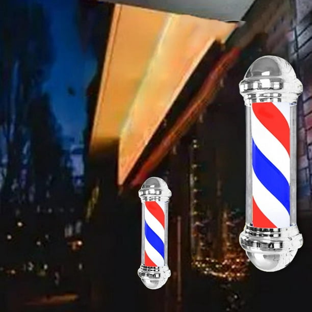  Luz de poste de peluquería exterior, letrero abierto para  peluquería, luz de poste de barbería, accesorios de decoración de barbería,  luz de poste de barbería, A : Belleza y Cuidado Personal