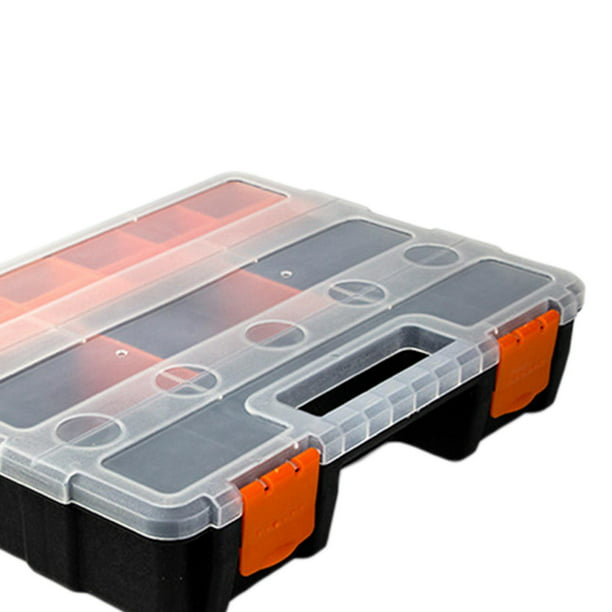 Caja de herramientas Caja de componentes Piezas de plástico de tornillos  transparentes dos Caja macenamiento Accesorios de - D Sunnimix organizador  de hardware