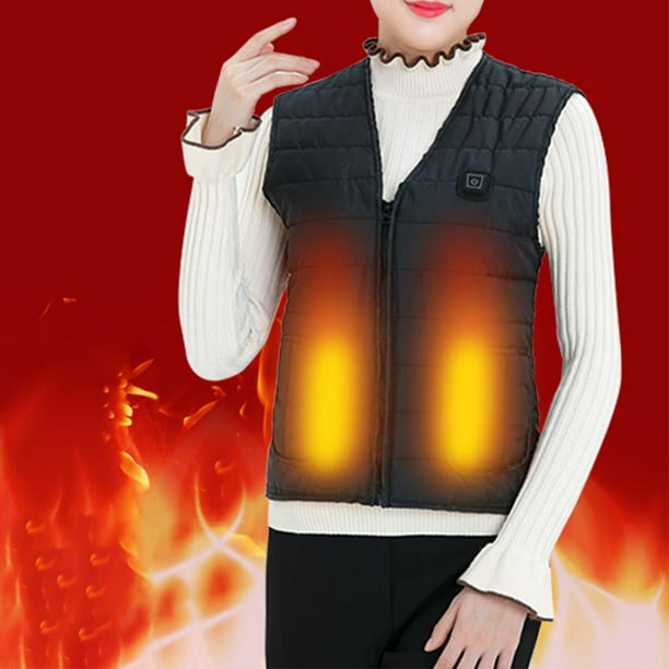 Chaleco térmico, ropa térmica para hombres y mujeres, chaqueta térmica  eléctrica USB ligera con 3 ni Soledad Chaleco calefactado