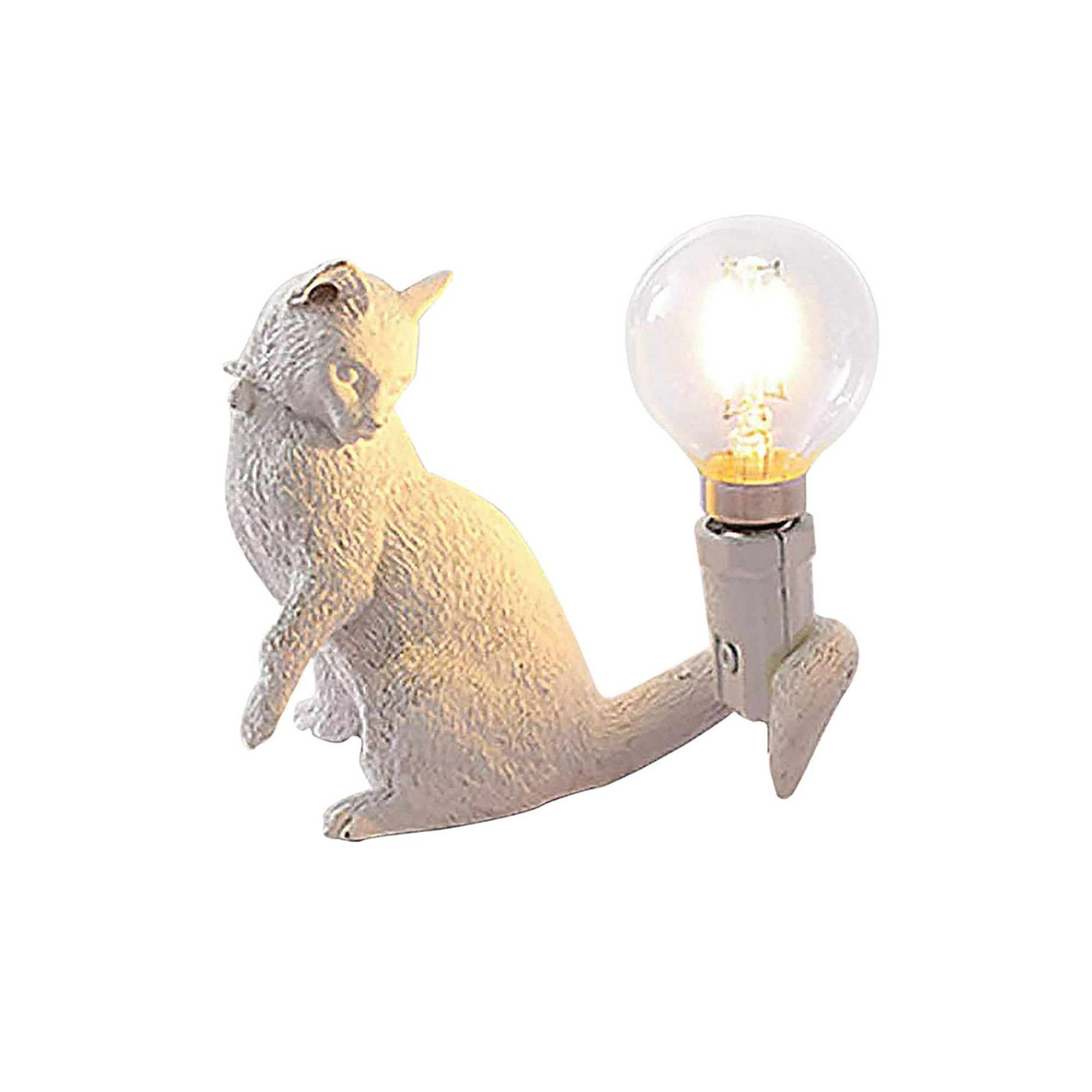 Lámpara Gato Lámpara de Mesa de Escritorio Retro Kitten Lámpara Decorativa