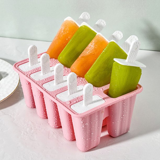 Moldes Para Paletas Bandeja de moldes de paletas de hielo de bricolaje para  el hogar para hacer hela Likrtyny Libre de BPA