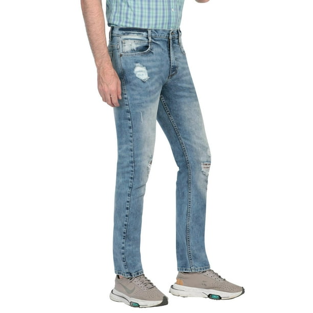 Jeans Lee Regular Fit 340 Color Azul Para Hombre