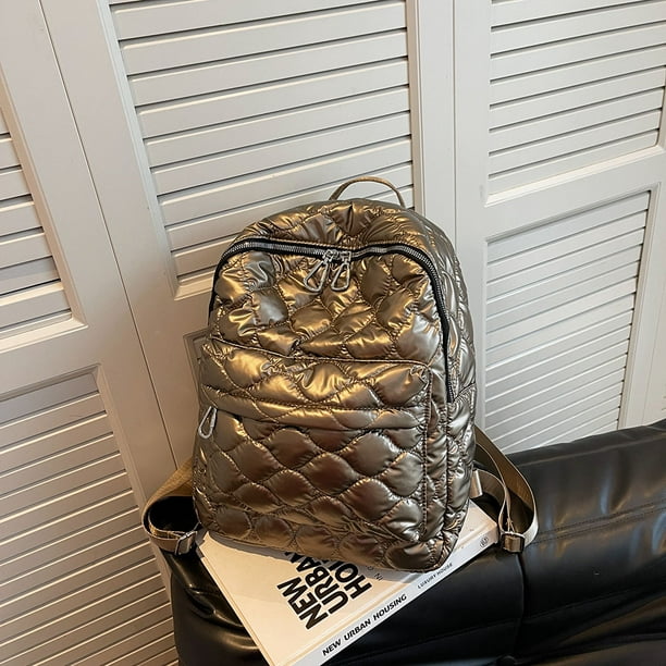Mochila Oxford para mujer, mochila grande con cremallera, mochila de viaje  grande a la moda (negro) Likrtyny