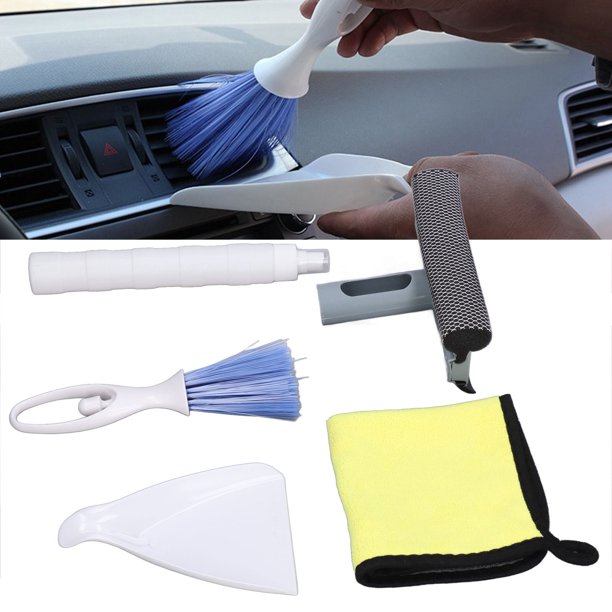 Kit de limpieza de coche, kit de limpieza de coche, accesorios multiusos  para lavado de coche, paño de lavado de parabrisas de coche, muy versátil