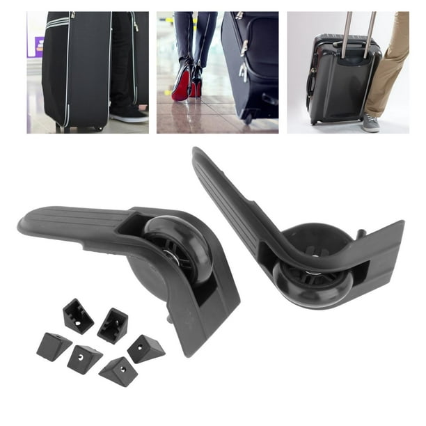 Ruedas de repuesto para equipaje, 2 ruedas duraderas para maleta, rueda  giratoria con tornillo para reemplazo de reparación, Negro - : Ropa,  Zapatos y Joyería 