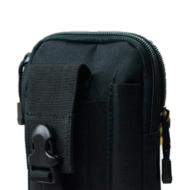 bolsa tactica para celular multiusos unisex negra militar