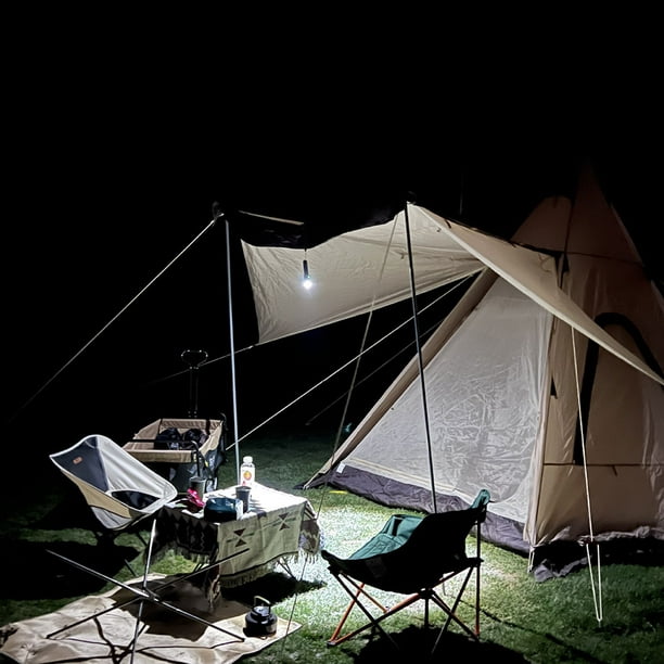 Soidarity Linterna LED, linternas eléctricas impermeables profesionales,  pesca, Camping, senderismo, linterna recargable por USB, equipo de  iluminación Estufas de camping Negro Tipo 1 Soidarity OD029509-01