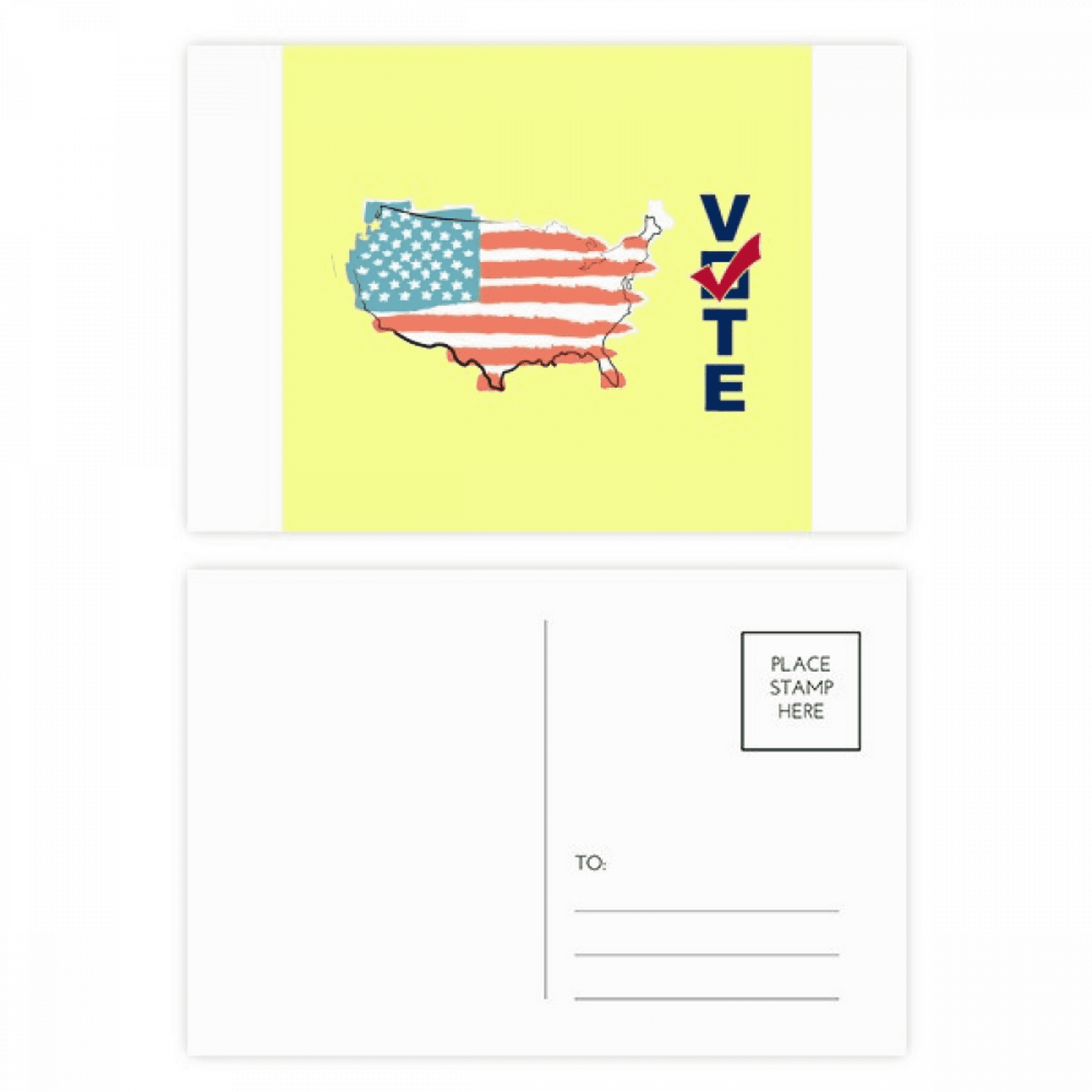 Postales De Votación Fancy Land - 120 Unidades En Blanco, 4x6 Pulgadas, Diseños Patrióticos
