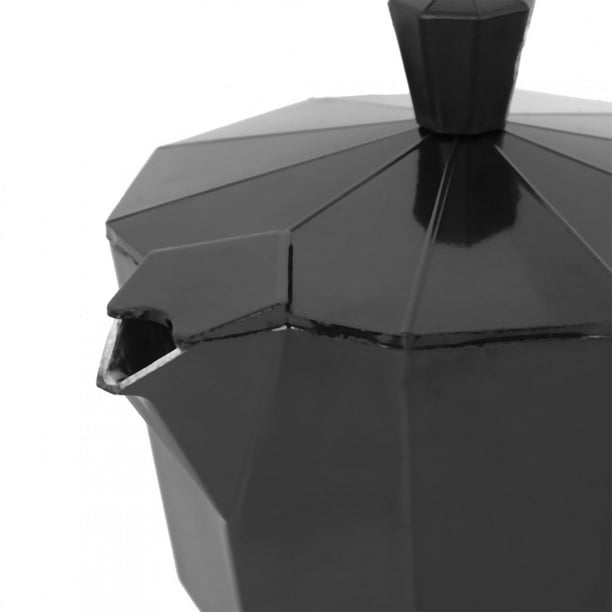 WeCook 30103 - Cafetera italiana de aluminio, inducción, cerámica y estufa, 3  tazas, negro, sin BPA : : Hogar y Cocina