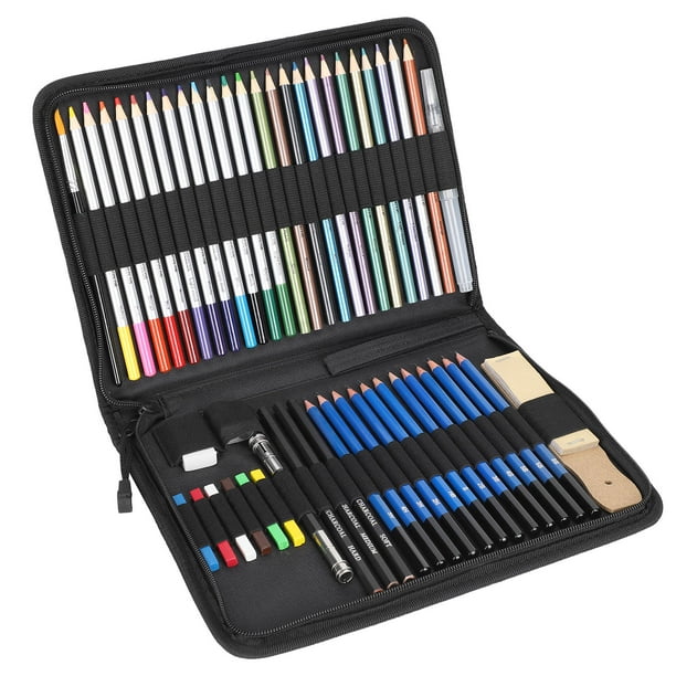 Lápices de colores profesionales de plomo, juego de lápices de acuarela para  dibujar, material escolar de