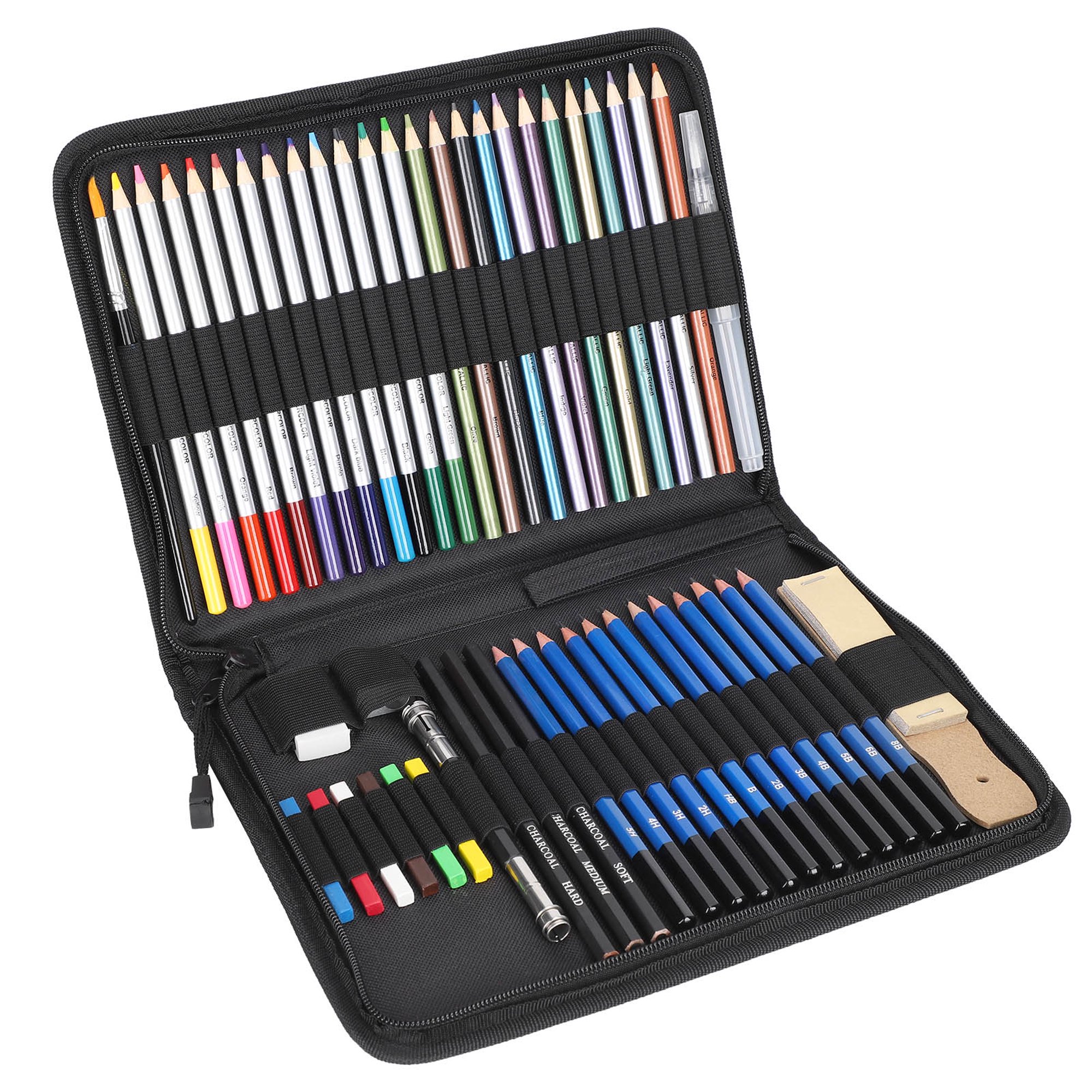 50 Lápices de Colores Profesionales Juego de Lápices para Dibujo