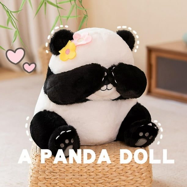 Muñeco de peluche de Panda lindo, juguete para dormir acompañado, cojín  suave para decoración de dormitorio, almohada para , , adultos, , Los 25CM