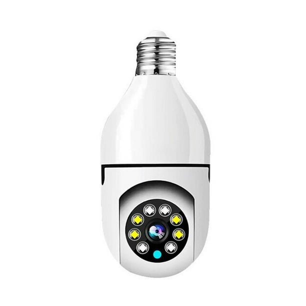 5g Wifi E27 Bombilla Cámara de vigilancia Visión nocturna A todo color  Automático Humano