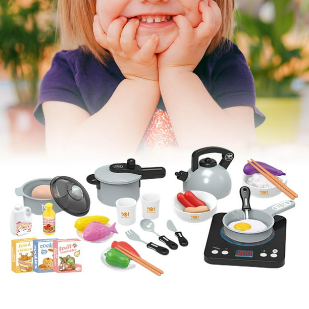 Cocina Juego de imaginación Juego de comida Juego de y sartenes de juguetes de aprendizaje para de 2 años en adelante Niñas 36 piezas Sunnimix juego de cocina | Walmart en línea