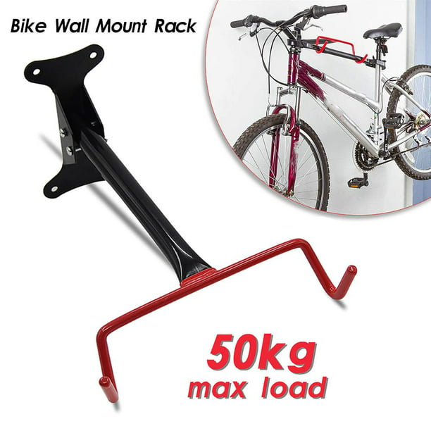 Ganchos ajustables para bicicleta de montaje en pared, ganchos de bicicleta  para garaje, estante de bicicleta de pared de metal, soporte horizontal