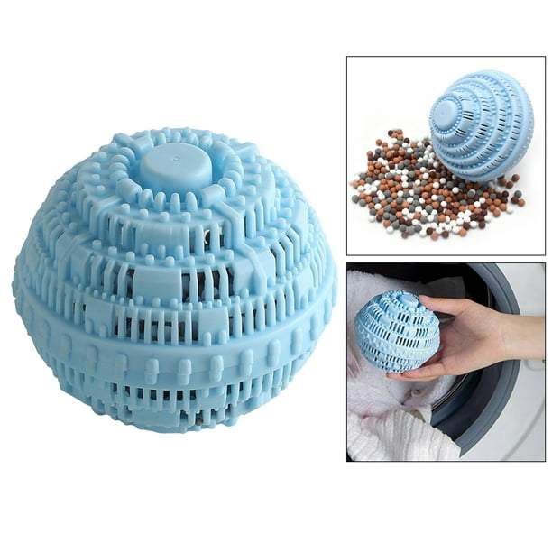 La de la limpieza del lavadero reutilizable accesorio de la lavado la  lavadora Optioonal Azul Macarena Bola de lavandería para lavadora
