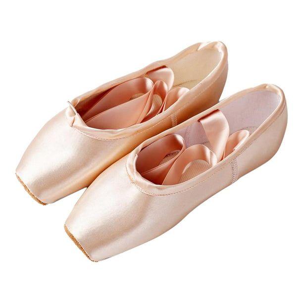 Mujeres Niñas Ballet Zapatos de Baile Suave Pointe Suede Suede