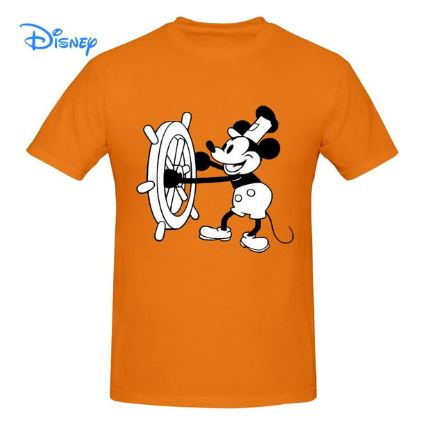Disney Mickey Mouse Steamboat Willie T shirt Harajuku Short Sleeve