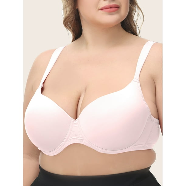  Sujetadores para mujer, talla grande, color sólido, brasier  interno con almohadilla para el pecho, un brasier de espalda de belleza de  verano, Rosado : Ropa, Zapatos y Joyería