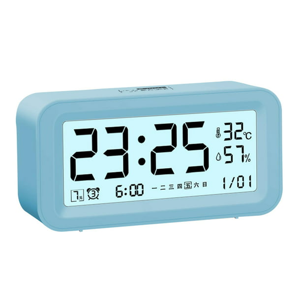 Comprar Reloj despertador Digital LED con función de repetición de  temperatura y calendario, despertador luminoso, reloj de mesa para el  hogar, reloj inteligente electrónico