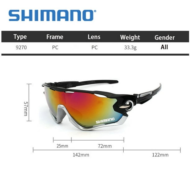 SHIMANO 2022 Gafas de sol polarizadas Gafas de sol de ciclismo Gafas de sol  deportivas Apto para pesca/ciclismo/conducción/gafas de sol deportivas 2  colores UV400
