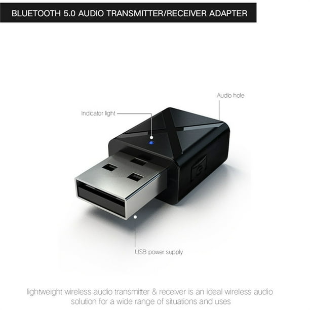 Receptor Transmisor de Audio Bluetooth 3.5 USB para TV/PC de Wmkox8yii