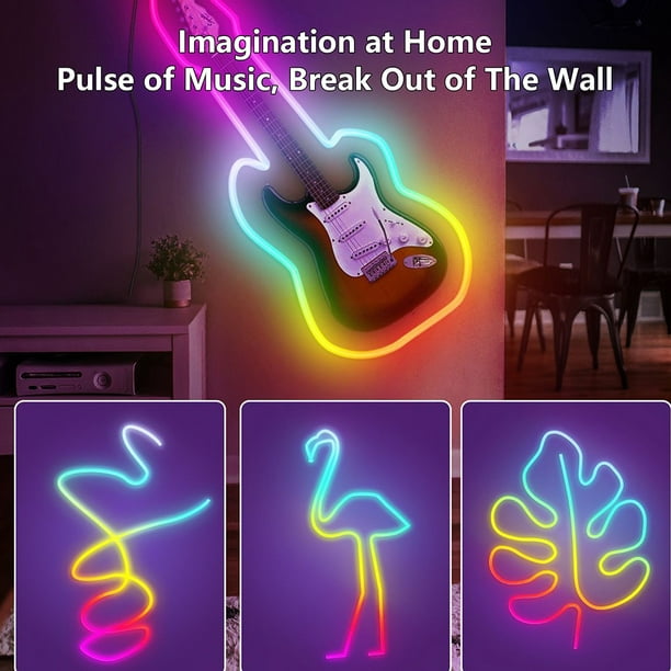 Tira De Luz Led Neon 10m App Bluetooth Rgb Flexible Ip68