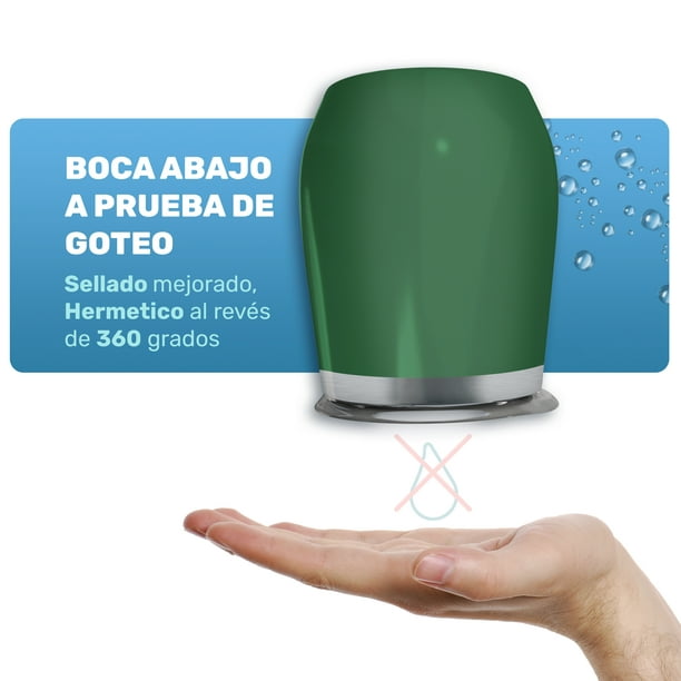 Vaso Termo para Cualquier Bebida Fría o Caliente de Acero Inoxidable  Anti-derrapante con Aislamiento de Doble pared Onda Shop TERMO F21011