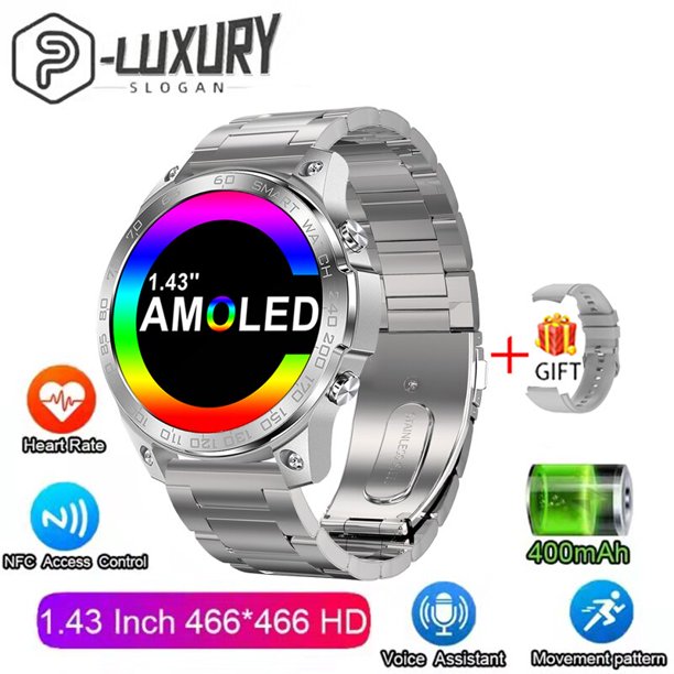 Reloj Inteligente Para Hombre Pulsera Con Batería Grande