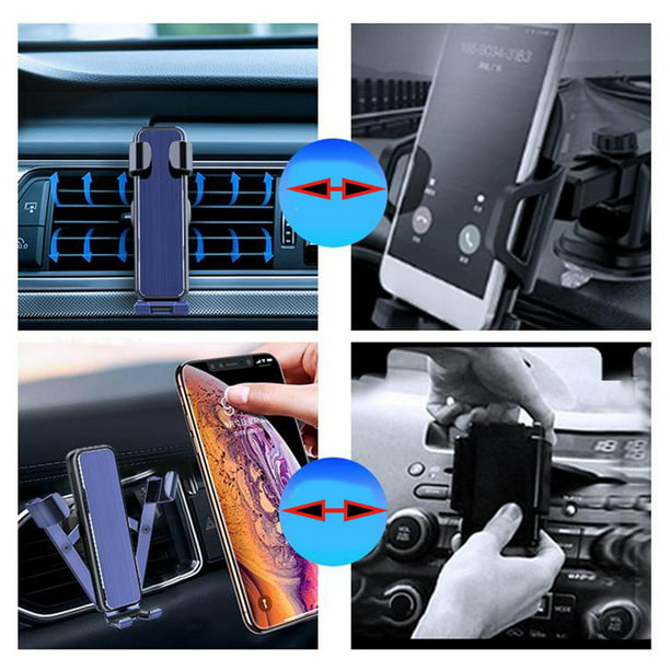 Soporte Universal de teléfono móvil para coche, accesorio de diseño Hud  para Smartphone, 360, para salpicadero