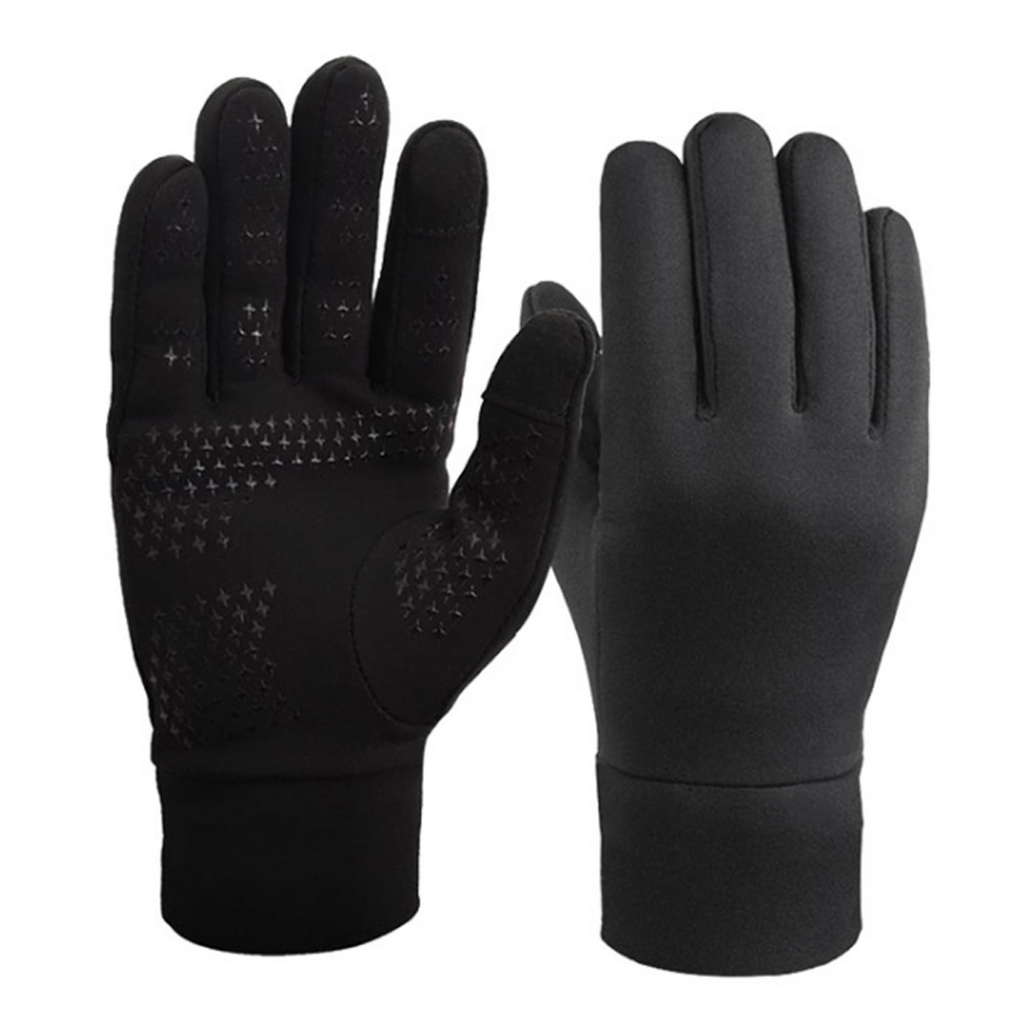 JJYGTTG Guantes unisex de invierno para hombre, guantes de cachemira para  mujer, negro, resistente al viento, guantes impermeables para hombre