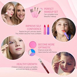 Kit de maquillaje para niños para niñas, juguete de maquillaje lavable real  para niña, pri Teensymic Teensymic