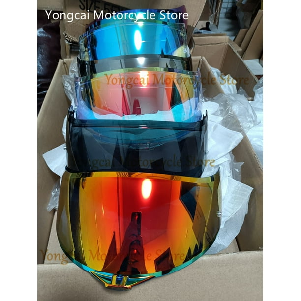 Visera del casco Motocicleta Gafas de casco desmontables Casco de moto  Lente Motocross Visera de cara completa para Agv K5 K3 Sv, 100% nuevo