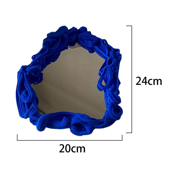 Espejo De Nube Irregular De 2 Uds., Espejo Pequeño De Maquillaje Irregular,  Material Acrílico, Soporte De Escritorio, Para Decorar El Dormitorio De La