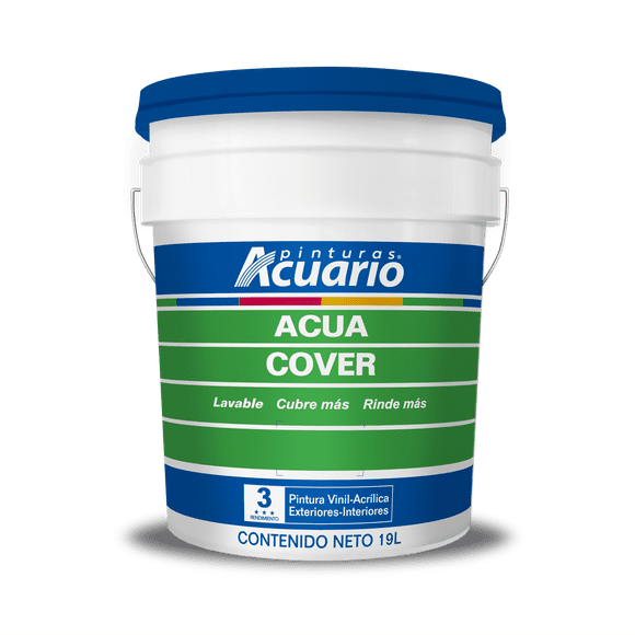 pintura vinil acrílica acuario acua cover 19 lts azul medio