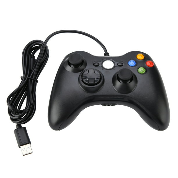 Xbox 360 Controlador con cable Gamepad Controller para Xbox 360 (negro)